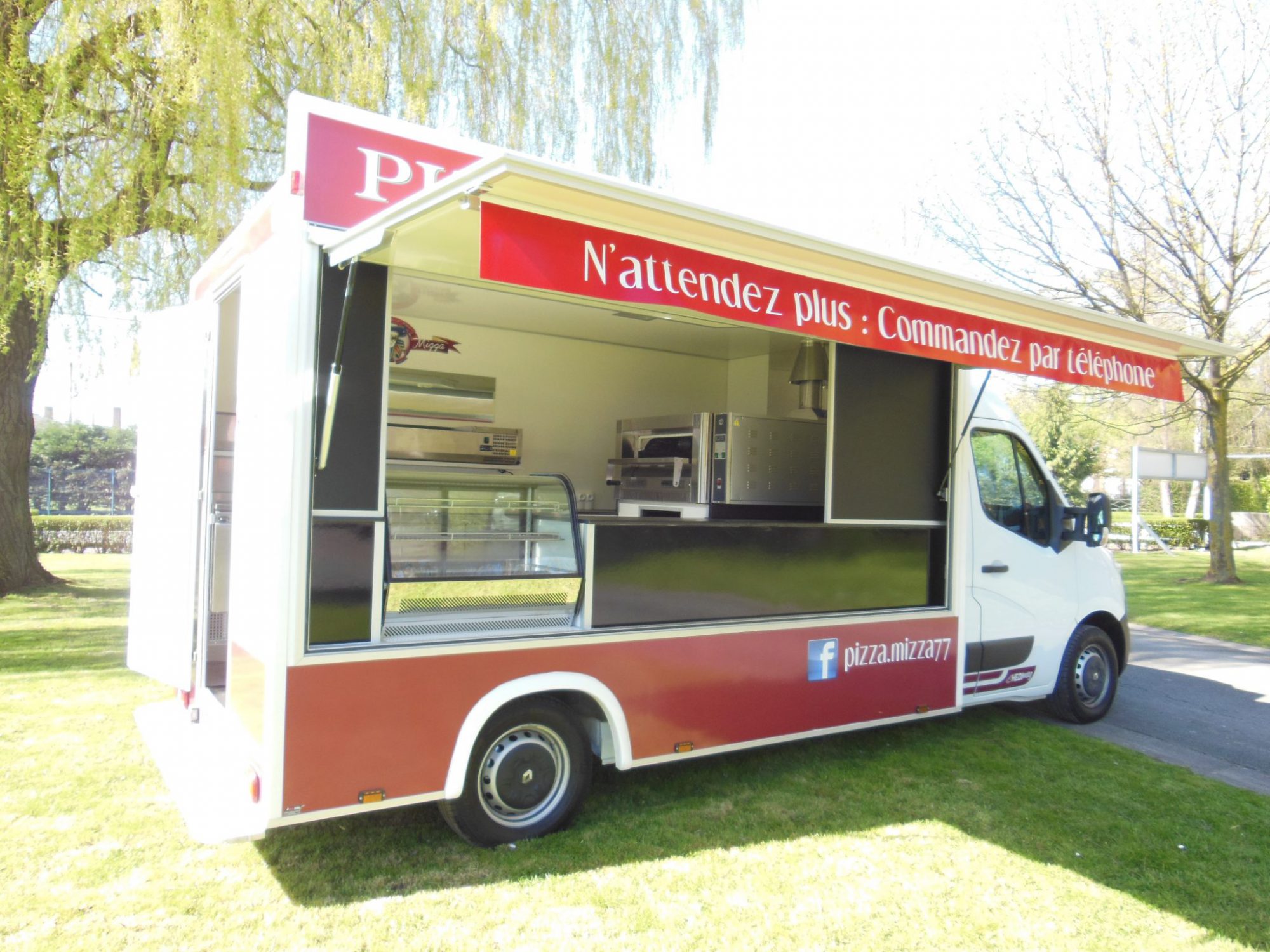 Camion pizza pâtes standard Hedimag, fabricant de commerce mobile