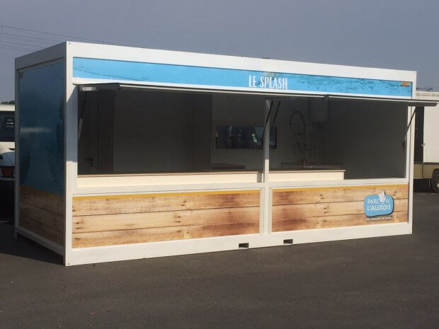 Kiosque-container snack pour le Parc de l’Auxois