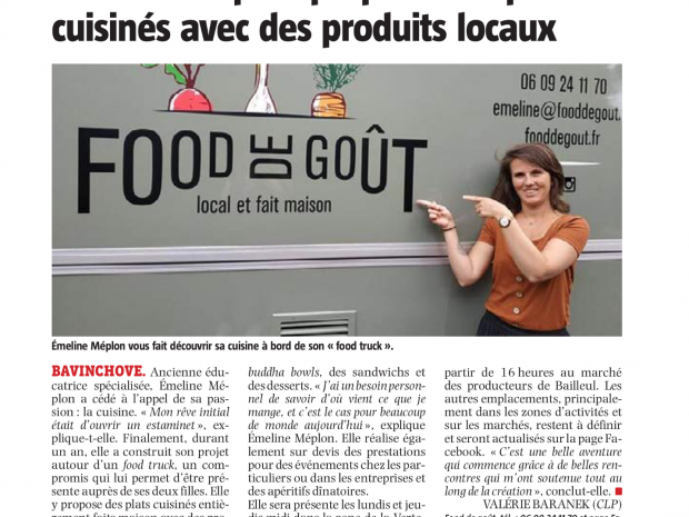 Food truck cuisine maison Food de Goût