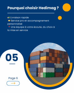 container de stockage Hedimag 6