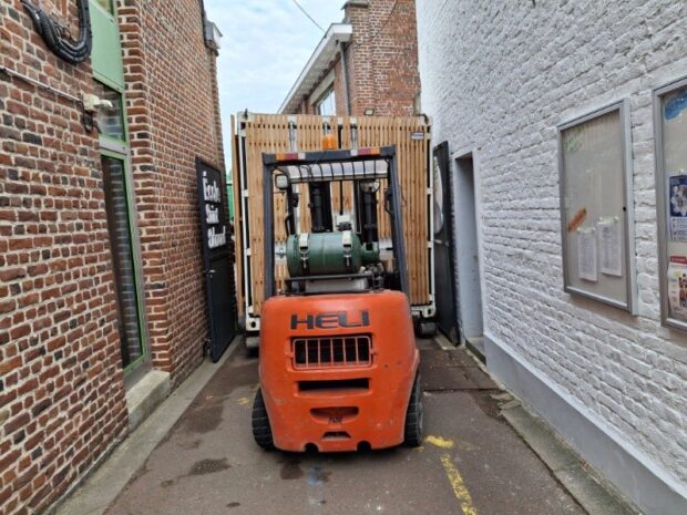 Un container livré au millimètres près!