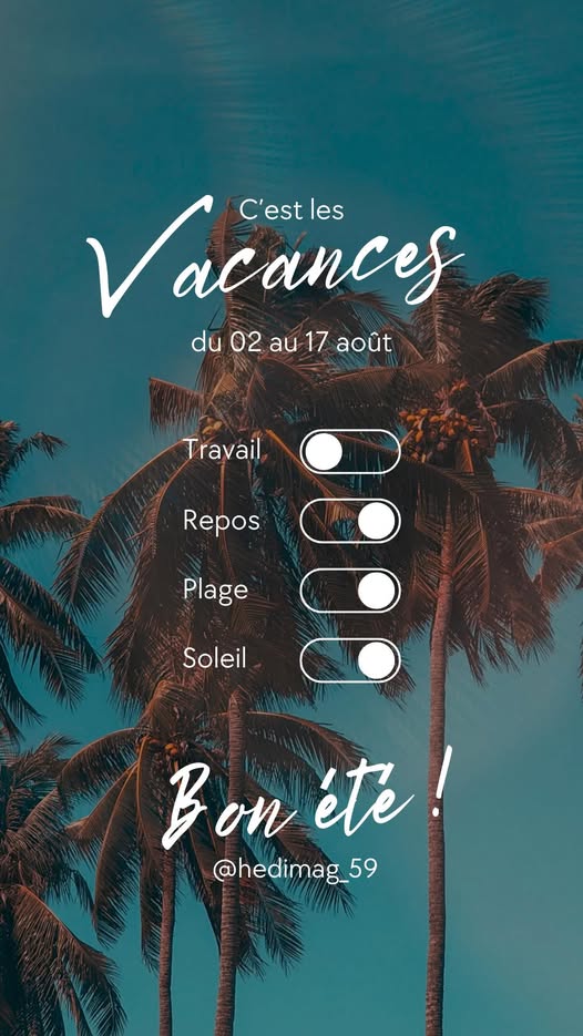 Bonnes vacances Hedimag